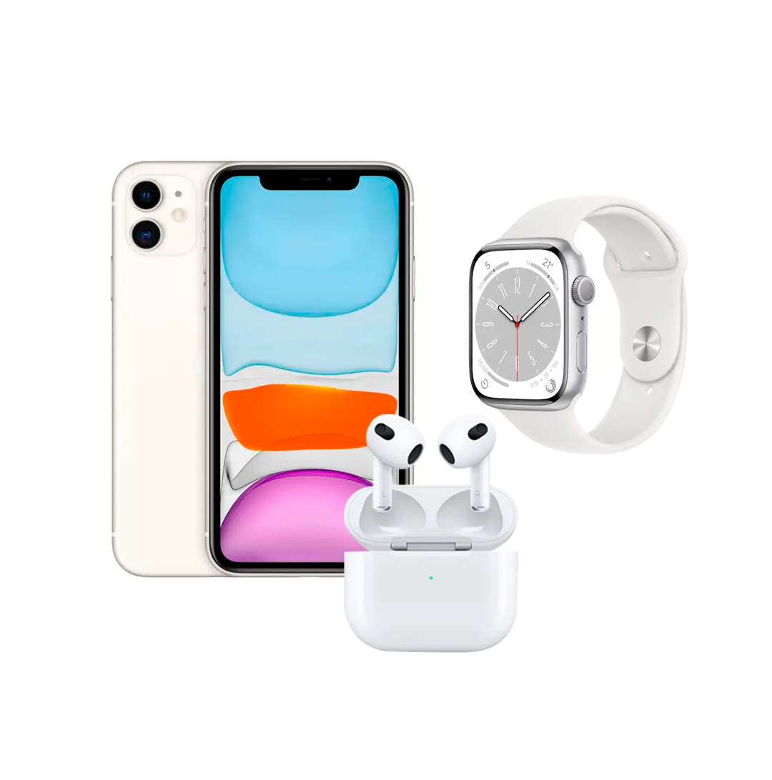 iPhone 11  + smartwatch + airpods